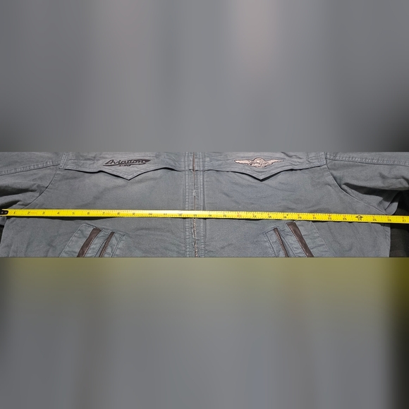 C2H4 Mechanist Quilted Workers Jacket Denim Blue Size XL New With Tags - Picture 12 of 16